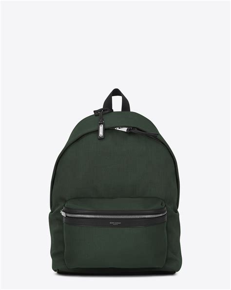 ysl city backpack in nylon canvas and leather|ysl bag under 1000.